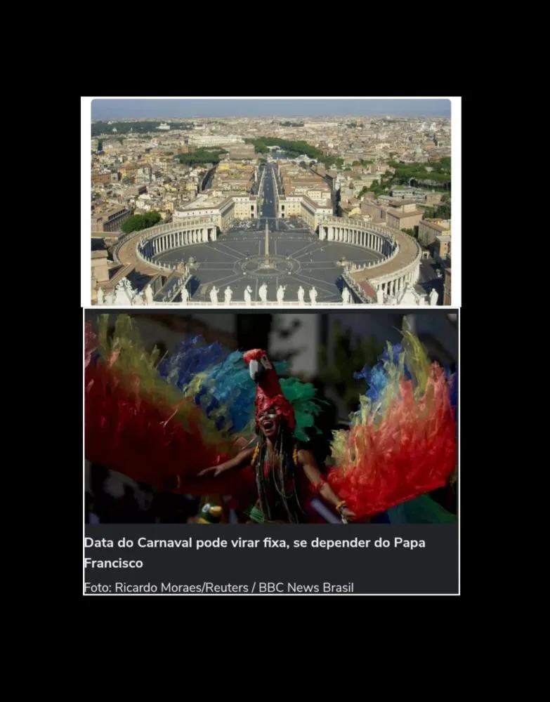 Vaticano planeja alterar data do Carnaval