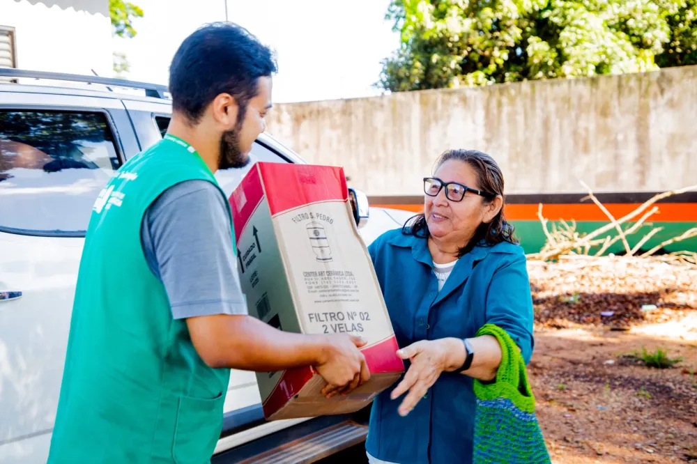 Assistência Social distribuiu filtros de barro a famílias em comunidades rurais