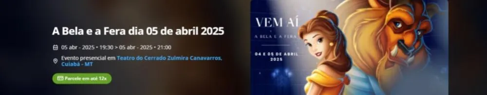 A Bela e a Fera dia 05 de abril 2025