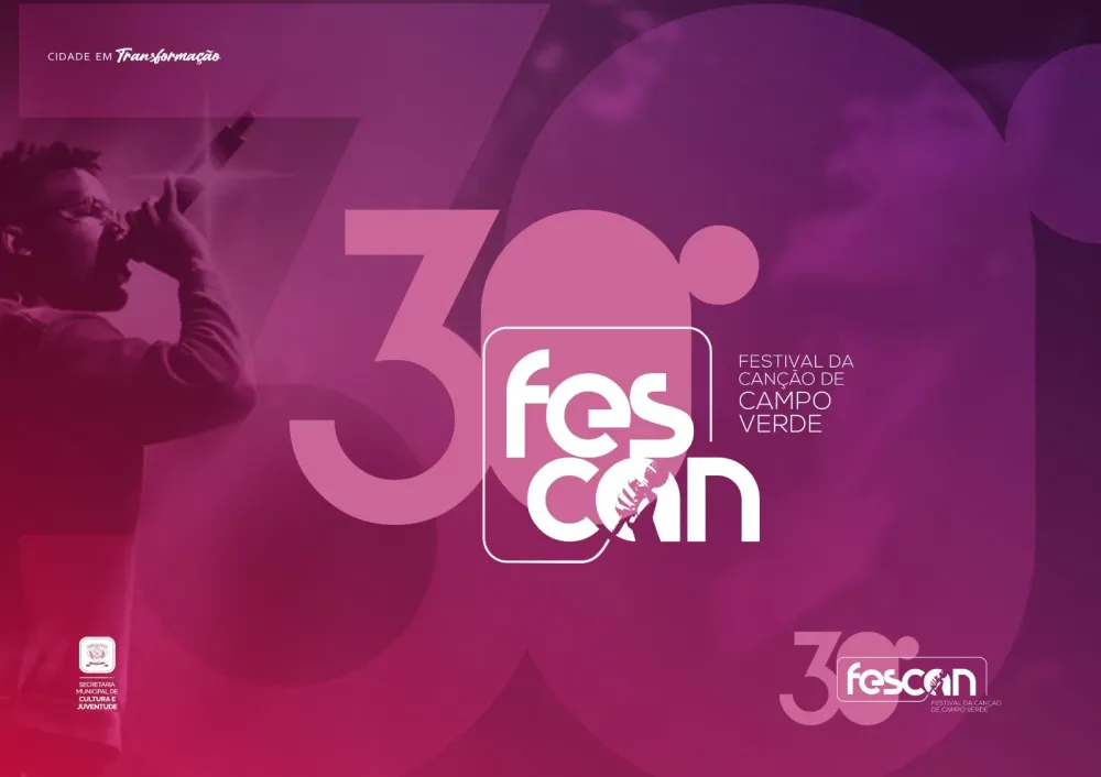 Secretaria de Cultura e Juventude de Campo Verde abre inscrições para o 30° Fescan