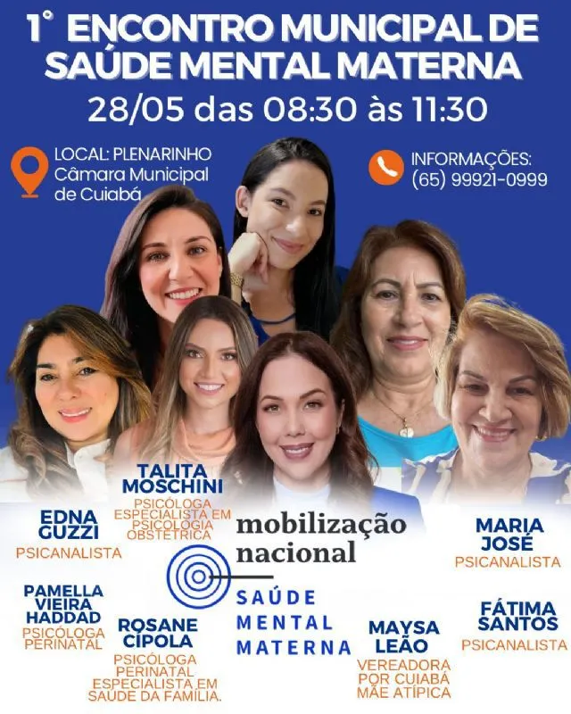 Câmara de Cuiabá sedia 1º Encontro Municipal de Saúde Mental Materna