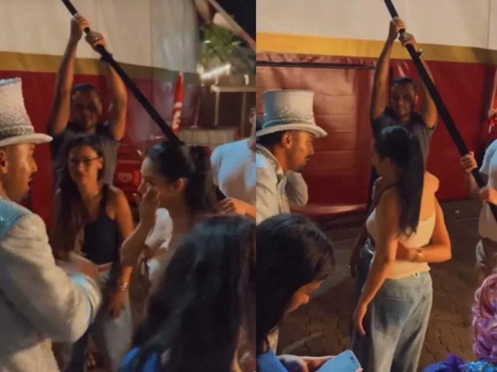 Ao lado de Simone, Simaria chora com apelo de Tirullipa para que ela volte aos palcos As irmãs marcaram presença no “Circo do Tiru” e foram calorosamente aplaudidas pelo público
