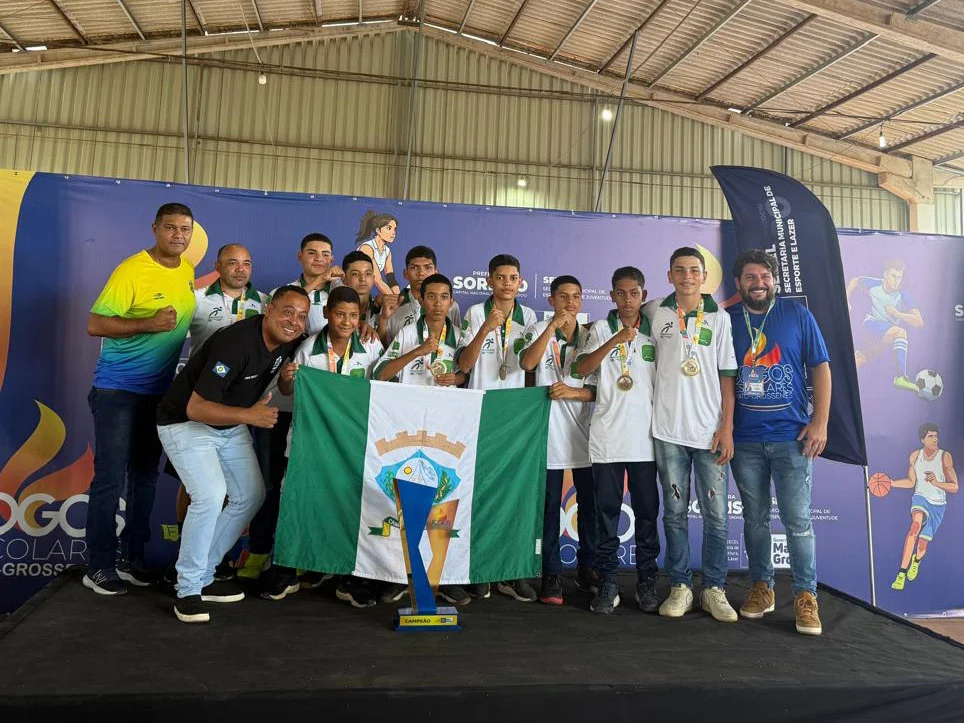 Representado pela equipe da Escola Estadual Jupiara, Campo Verde é campeão do handebol dos Jogos Escolares Estadual