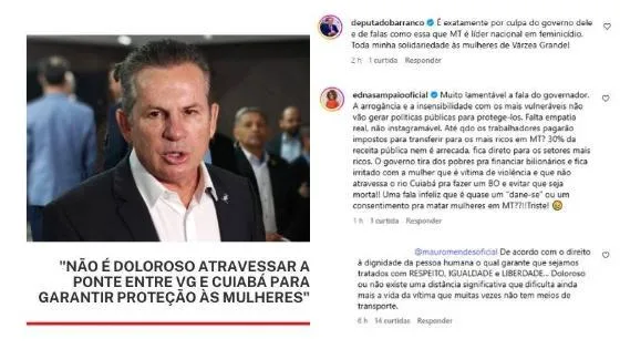 Declaração de Mendes sobre vítimas em VG revolta em Estado campeão de feminicídio