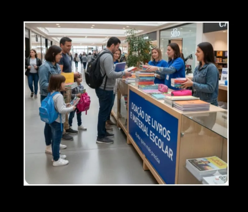 Coluna Anamaria: Shopping Estação Cuiabá realiza campanha de arrecadação de materiais escolares e livros literários