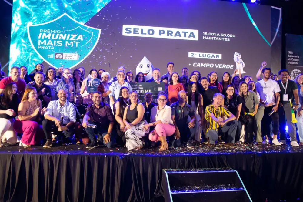 Saúde de Campo Verde recebe premiação do Programa Imuniza Mais MT