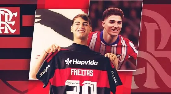 Joia do Flamengo, Freitas é comparado a Julián Álvarez e pode estrear domingo