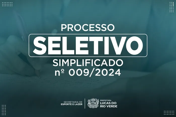 Esporte abre processo seletivo para contratação de profissionais de educação físicaA Prefeitura de Lucas do Rio Verde, por meio da Secretaria de Esporte e Lazer e Secretaria de Governo e Administração, informa que a partir desta s...
