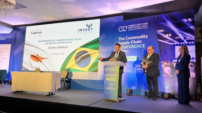 Missão do Paraná ao Chipre prospecta novos negócios e abertura de mercadosProdutos paranaenses e potenciais de investimentos no Estado tiveram destaque durante a Conferência Internacional Commodity Supply Chain