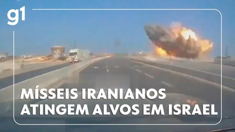 Mísseis iranianos atingem alvos em Israel