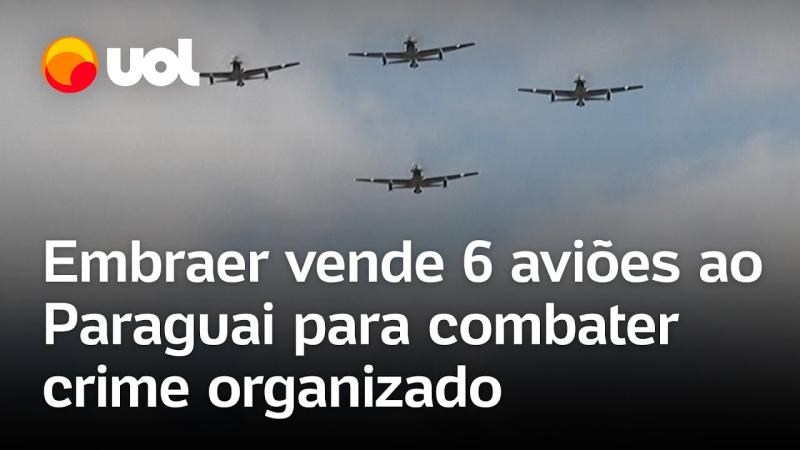 Paraguai compra seis aviões Super Tucano da Embraer para combater o crime organizado; vídeo