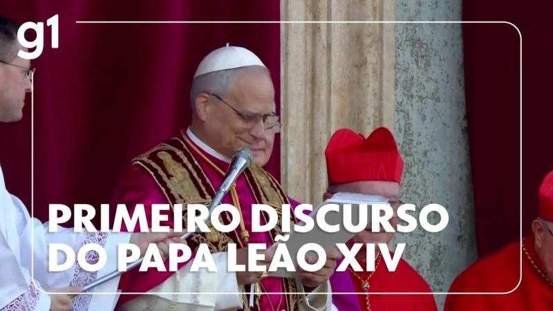 Papa Leão XIV faz primeiro discurso