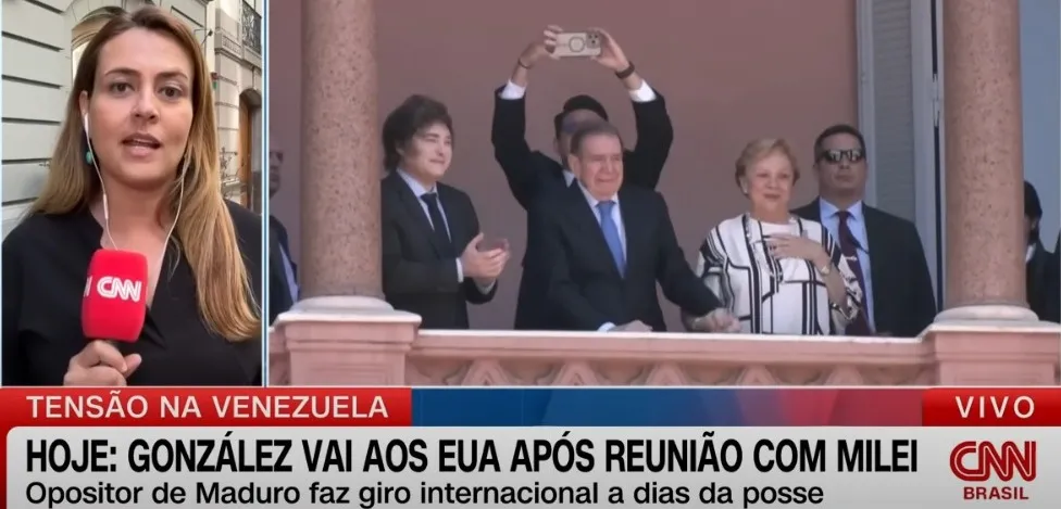 Opositor de Maduro vai aos EUA após reunião com Milei 