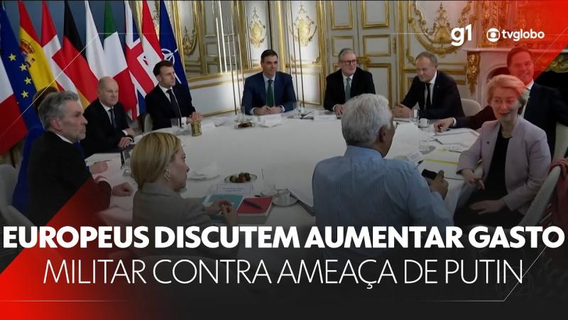 Europeus discutem aumentar gasto militar contra ameaça de Putin