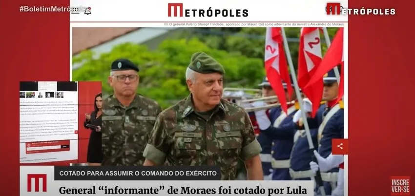 General “informante” de Moraes foi cotado por Lula a chefe do Exército