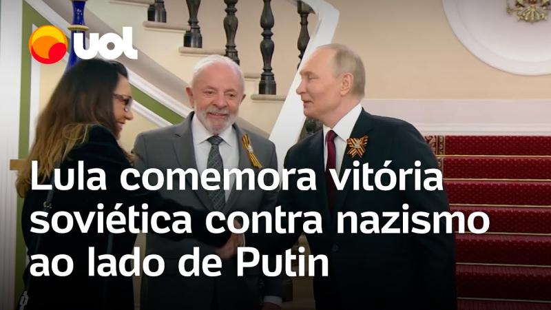 Lula participa com Putin de feriado soviético que comemora derrota do nazismo