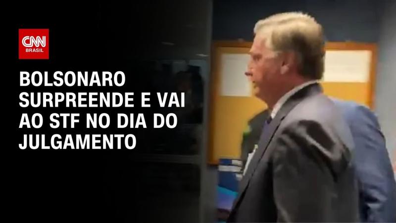 Bolsonaro chega ao STF em dia de julgamento 