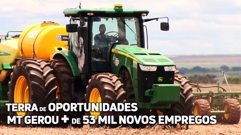 Mato Grosso gerou mais de 53 mil novos empregos em nove meses deste ano