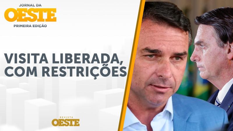  Moraes libera visitas de Flávio a Bolsonaro; bancada questiona restrições mantidas